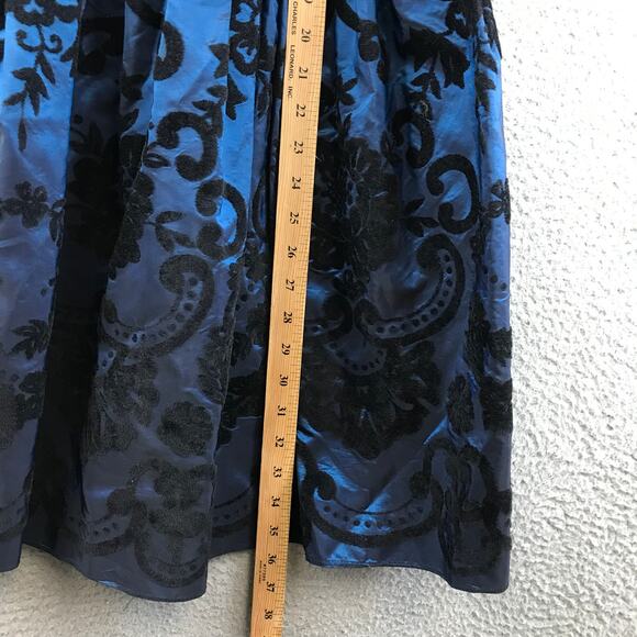 Vintage Gunne Sax Jessica McClintock 80s Prom Dress‎ 10 Velvet Romantic Girl - Picture 8 of 9